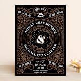 "Grand Natura" - Wedding Invitations in Noir by GeekInk Design - Front