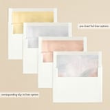 "Evelyn" - Wedding Invitations in Capri by Nicole Walsh - Envelope Liner Options