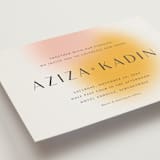 "Blend" - Wedding Invitations in Honeysuckle by Sarah Lenger - Close-Up