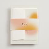 "Blend" - Wedding Invitations in Honeysuckle by Sarah Lenger - Assembled