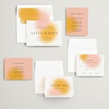 "Blend" - Wedding Invitations in Honeysuckle by Sarah Lenger - Invitation Suite
