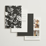 "Vow" - Wedding Invitations in Tuxedo by Leah Bisch - Back of Card Options