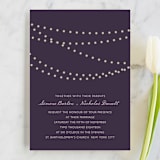 "Midnight Vineyard" - Wedding Invitations in Deep Eggplant by Design Lotus - Front