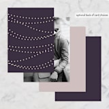 "Midnight Vineyard" - Wedding Invitations in Deep Eggplant by Design Lotus - Back of Card