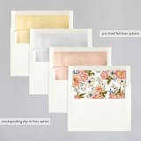 "Garden Rose" - Wedding Invitations in Garden Rose by Wildfield Paper Co - Envelope Liner Options