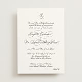 "One and Only" - Wedding Invitations in Classic Bride by Design Lotus - Front