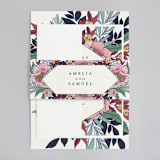 "Vintage Boughs" - Wedding Invitations in Merlot by Grace Kreinbrink - Assembled