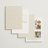 "Floral Type Arch" - Wedding Invitations in Cream by Baumbirdy - Back of Card Options