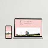 "Floral Type Arch" - Wedding Invitations in Petal by Baumbirdy - FREE Wedding Website