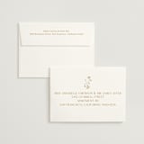 "Floral Type Arch" - Wedding Invitations in Cream by Baumbirdy - FREE Recipient Addressing
