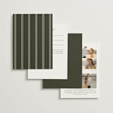 "refined" - Wedding Invitations in Deep Olive by Nicole Walsh - Back of Card Options