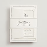 "Southern Soul" - Wedding Invitations in Cloudy by Sherley Ferreira - Assembled with Belly Band