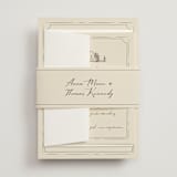 "Southern Soul" - Wedding Invitations in Latte by Sherley Ferreira - Assembled with Belly Band