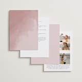 "veil sweet" - Wedding Invitations in Blush by Cass Imagines - Back of Card