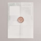 "veil sweet" - Wedding Invitations in Lavender by Cass Imagines - Vellum Wrap with Wax Seal