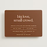 "Private Affair" - Wedding Invitations in Cinnamon by Nazia Hyder - Front