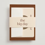 "Private Affair" - Wedding Invitations in Cinnamon by Nazia Hyder - Assembled with Belly Band