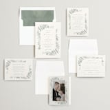 "Gilded Woodland" - Wedding Invitations in Fern by Kristie Kern - Invitation Suite