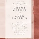 "Dust" - Wedding Invitations in Sienna by Carrie ONeal - Close-Up