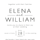 "Skyline -New York" - Wedding Invitations in Magenta by Laura Condouris - Close-Up