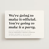 "Make it official" - Wedding Invitations in Panda by Lea Delaveris - Front
