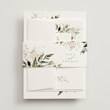 "Grace" - Wedding Invitations in Porcelain by Leah Bisch - Assembled with Belly Band
