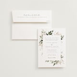 "Grace" - Wedding Invitations in Porcelain by Leah Bisch - Invitation with Envelope