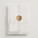 "montagna" - Wedding Invitations in Forest by Petra Kern - Assembled with Vellum Wrap and Wax Seal
