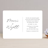 "Postale" - Wedding Invitations in Ebony by Ann Gardner - Front