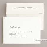 "Postale" - Wedding Invitations in Ebony by Ann Gardner - FREE Recipient Addressing