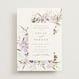 "Meadow Burst" - Wedding Invitations in Lilac by Grace Kreinbrink - Front