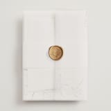 "Meadow Burst" - Wedding Invitations in Lilac by Grace Kreinbrink - Assembled with Vellum Wrap and Wax Seal