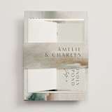 "Sunset Waves" - Wedding Invitations in Marine by Nicoletta Savod - Assembled with Belly Band