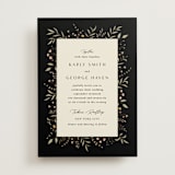 "Garden Moonlight" - Wedding Invitations in Ink by Katherine Moynagh - Front