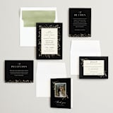 "Garden Moonlight" - Wedding Invitations in Ink by Katherine Moynagh - Invitation Suite
