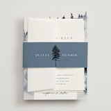 "Airy Mountain" - Wedding Invitations in Air by Janean Hinger - Assembled with Belly Band