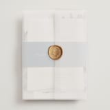 "Airy Mountain" - Wedding Invitations in Air by Janean Hinger - Assembled with Vellum Wrap and Wax Seal