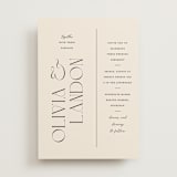 "The Manor" - Wedding Invitations in Buff by Pixel and Hank - Front