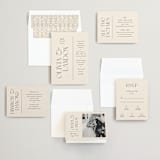 "The Manor" - Wedding Invitations in Buff by Pixel and Hank - Invitation Suite