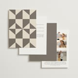 "Formal Elegance" - Wedding Invitations in Latte by Morgan Kendall - Back of Card Options
