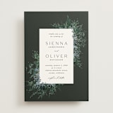 "Juniper" - Wedding Invitations in Emerald by Kate Ahn - Front