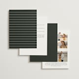 "Juniper" - Wedding Invitations in Emerald by Kate Ahn - Back of Card Options
