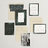 "Juniper" - Wedding Invitations in Emerald by Kate Ahn - Invitation Suite