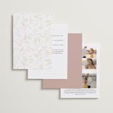 "Moment" - Wedding Invitations in Rose by Erin German - Back of Card Options
