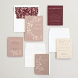 "Moment" - Wedding Invitations in Rose by Erin German - Invitation Suite