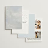 "Calm Water" - Wedding Invitations in Sky by Nicole Walsh - Back of Card Options
