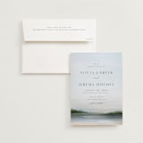"Calm Water" - Wedding Invitations in Sky by Nicole Walsh - Invitation with Envelope