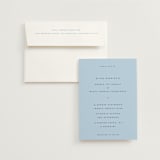 "Tarte Tatin" - Wedding Invitations in Sky by Blustery August - Invitation with Envelope
