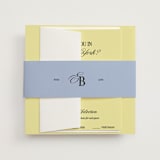 "The Eternal" - Wedding Invitations in Butter by Helena Vitto - Assembled with Belly Band