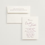 "Lavender Dreams" - Wedding Invitations in Lilac Dreams by Design Lotus - Invitation with Envelope